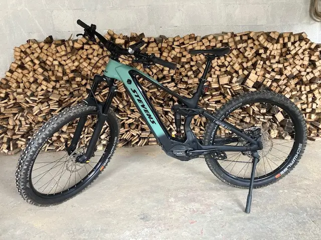 VTT électrique Stevens E-Inception AM 8.7 GTF - Tout Suspendu - Bleu - 51 Cm