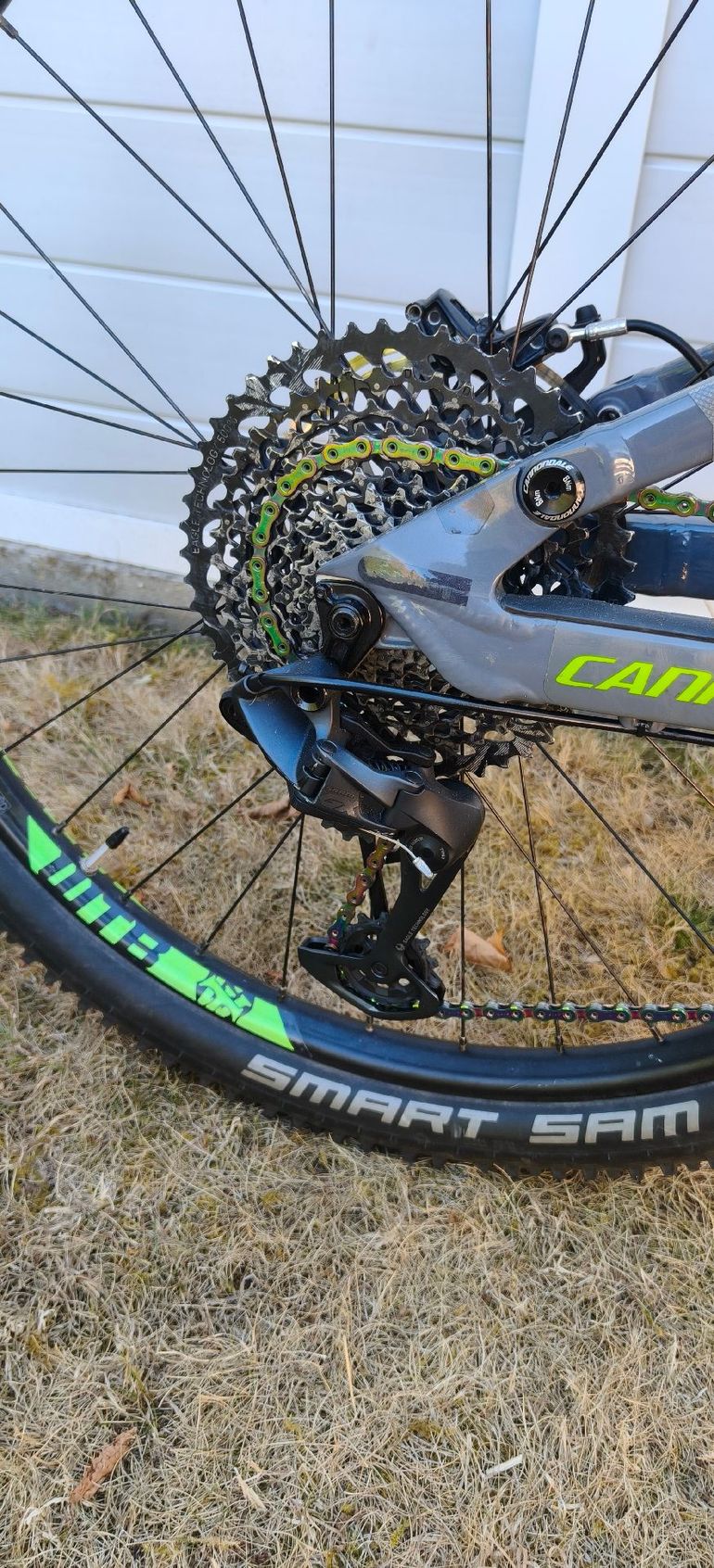 Used Cannondale Trigger SRAM GX Eagle 2018 Mountainbike, Light Gray, 27.5 (650B) — image 8 of 10