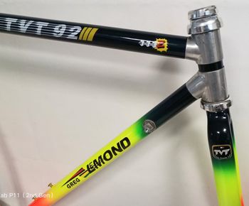 Used TVT TVT 92 Greg Lemond Team Vetements Z Carone 50cm. Frameset 1992 Road & Gravel — image 8 of 10