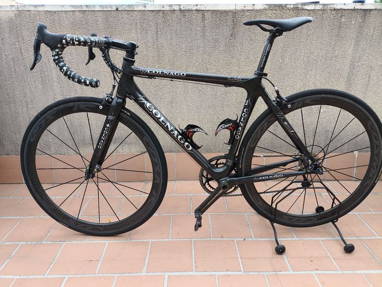 Used Colnago E1 Campagnolo Record 2000 Road & Gravel, Black — image 2 of 5
