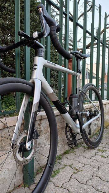 Used Cannondale SuperSix EVO Carbon Disc Ultegra Di2 2021 2021 Road & Gravel, Grigio chiaro — image 2 of 5