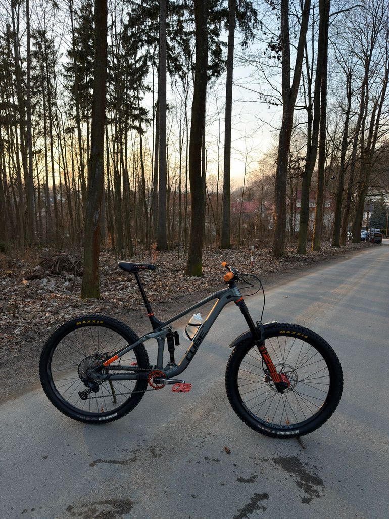 Used CUBE Stereo Shimano SLX 2021 Mountainbike, Light Gray — image 1 of 8