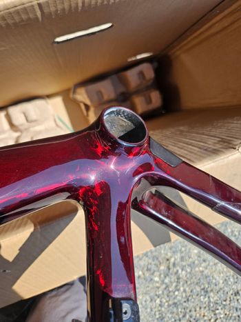 Used CUBE LITENING AIR C:68X RACE 2024 Frameset 2024 Road & Gravel, Red — image 9 of 9