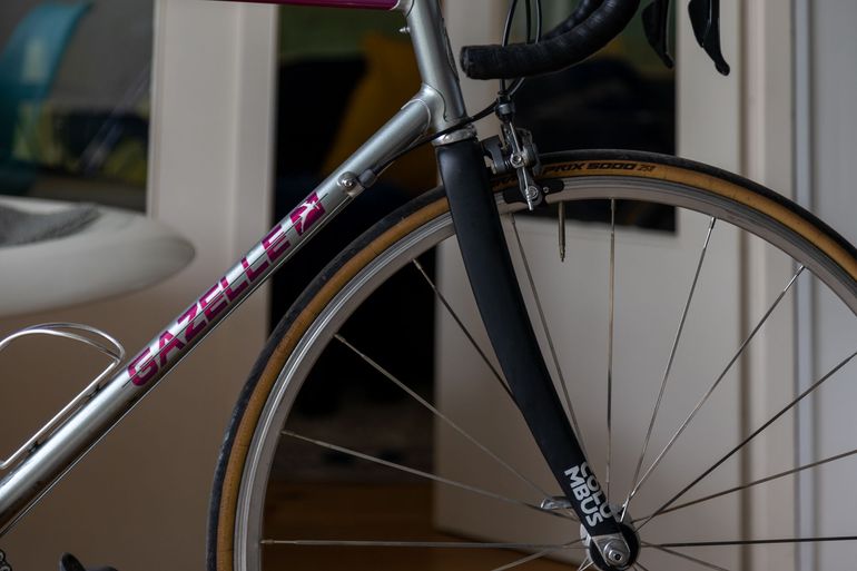 Used Gazelle Champion Mondial AA-Special 'Piet De Wit' 1994 Road & Gravel, Light Gray — image 7 of 16