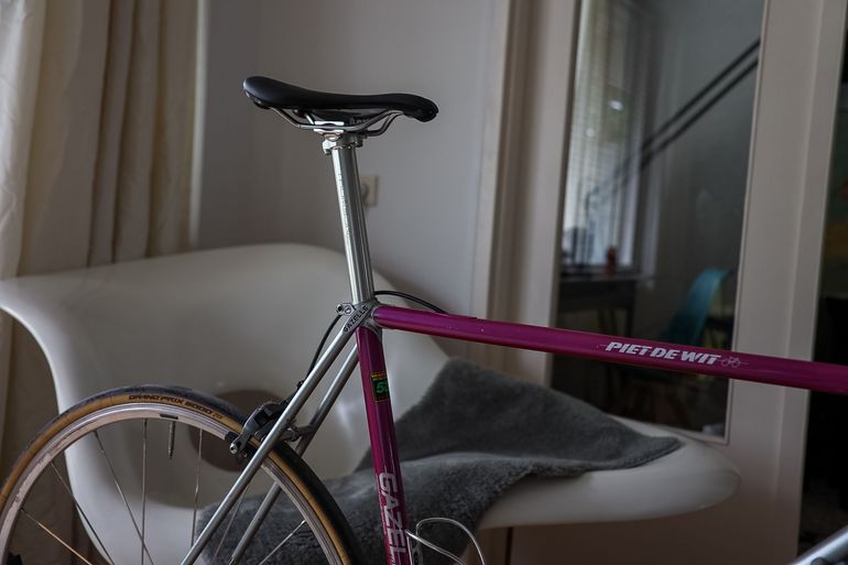 Used Gazelle Champion Mondial AA-Special 'Piet De Wit' 1994 Road & Gravel, Light Gray — image 3 of 16