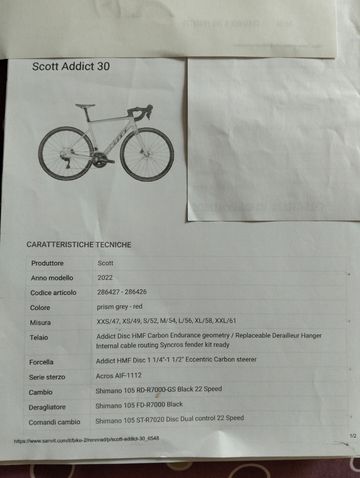 Scott Addict 30 2022 2022 Road & Gravel d'occasion