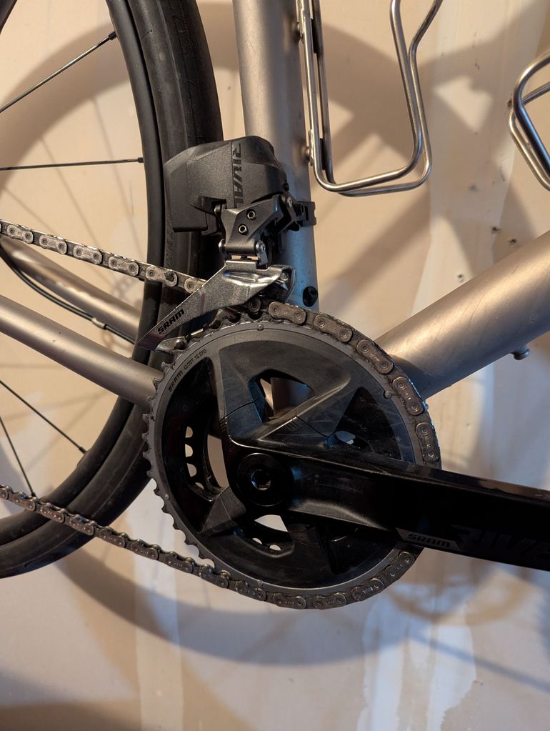 Used Moots Routt RSL SRAM RIVAL AXS 2X WIDE 2021 2021 Road & Gravel, Light Gray — image 8 of 13