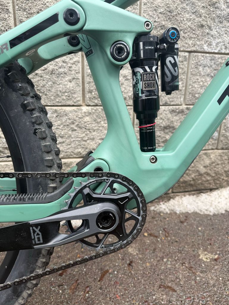 Used Transition Smuggler Carbon XO AXS 2025 2025 Mountainbike, Green, 29 — image 3 of 11