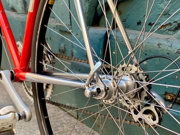 Used Vintage Italian Artisan Classic Campagnolo ‘90 1991 Road & Gravel, Red — image 7 of 14