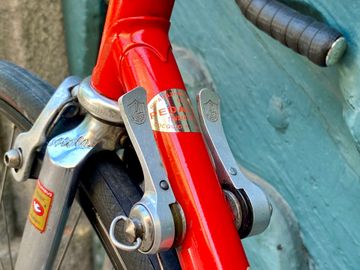 Used Vintage Italian Artisan Classic Campagnolo ‘90 1991 Road & Gravel, Red — image 12 of 14