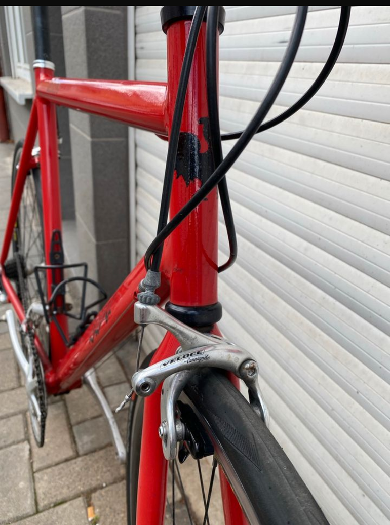 Used Hahner RadManufaktur Hahner RadManufaktur Custom Campagnolo Chorus 2010 Road & Gravel, Red — image 3 of 9