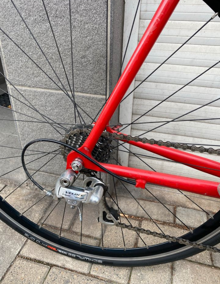 Used Hahner RadManufaktur Hahner RadManufaktur Custom Campagnolo Chorus 2010 Road & Gravel, Red — image 6 of 9