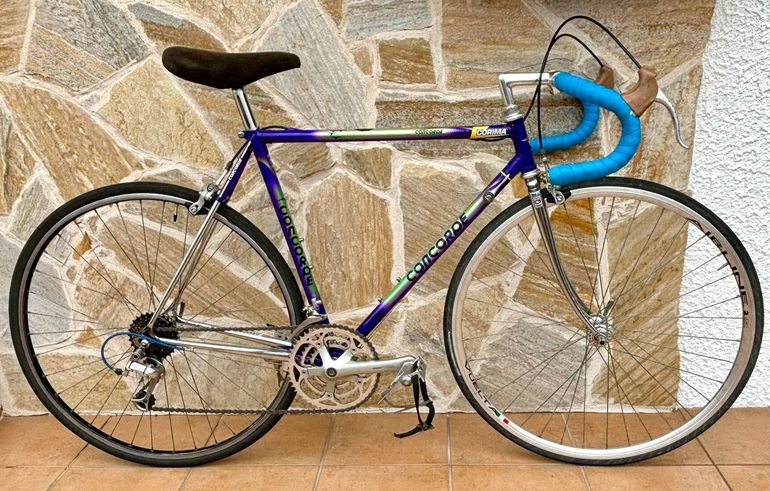 Vélo De Route Concorde Mix Alu/carbone - Shimano Dura-Ace - Bleu - Taille à Vérifier