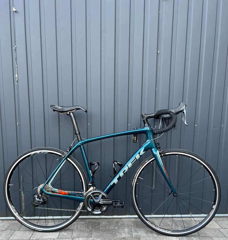 Used Trek Domane SL 8 2017 2017 Road & Gravel, Blue — image 1 of 15