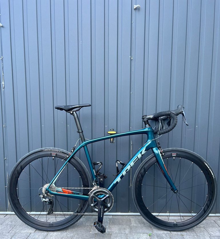 Used Trek Domane SL 8 2017 2017 Road & Gravel, Blue — image 1 of 13