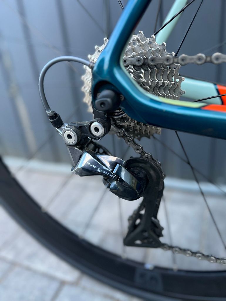Used Trek Domane SL 8 2017 2017 Road & Gravel, Blue — image 4 of 13