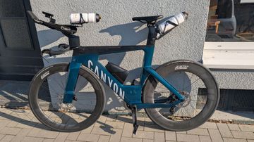 Canyon Speedmax CF SLX 8 eTap 2022 2022 Road & Gravel usato, Verde — immagine 3 di 6