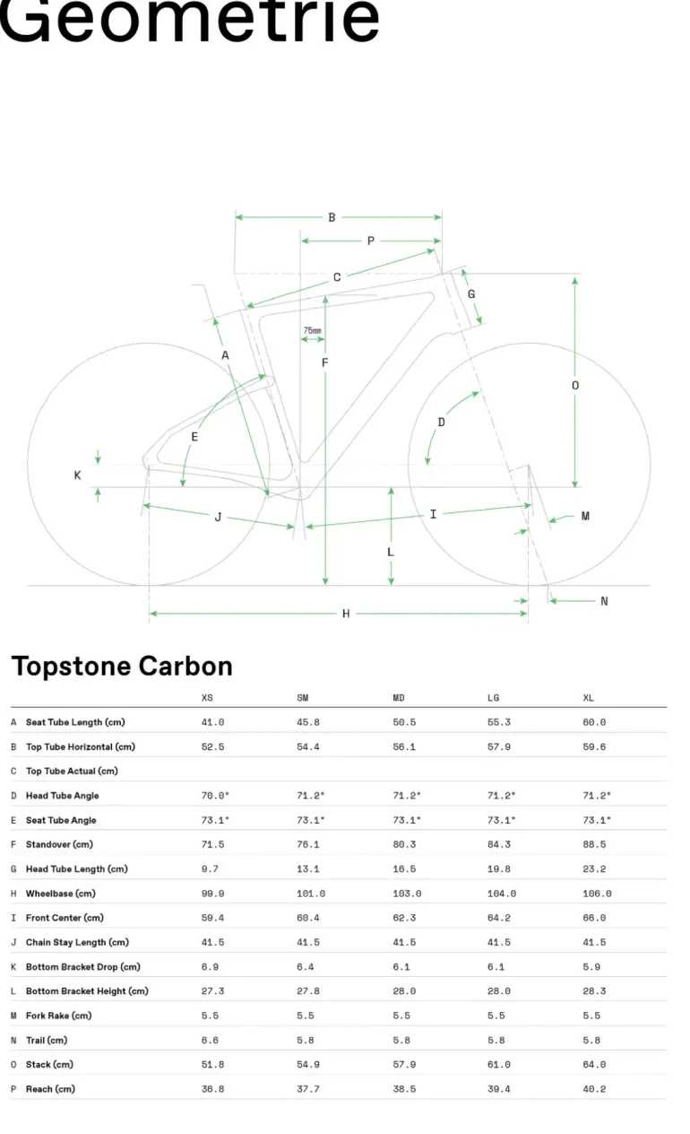 Geometrie cannondale hot sale topstone