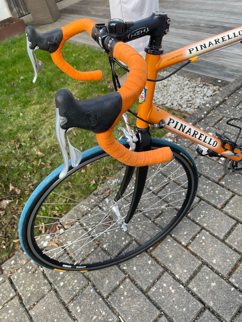 Used Pinarello Pinarello Custom Campagnolo Veloce 2002 Road & Gravel, Orange — image 6 of 8