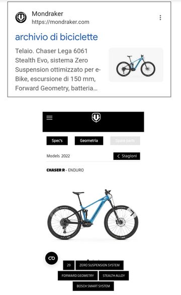 Used Mondraker CHASER R 2022 2022 Mountainbike, Blue, 29 — image 7 of 7