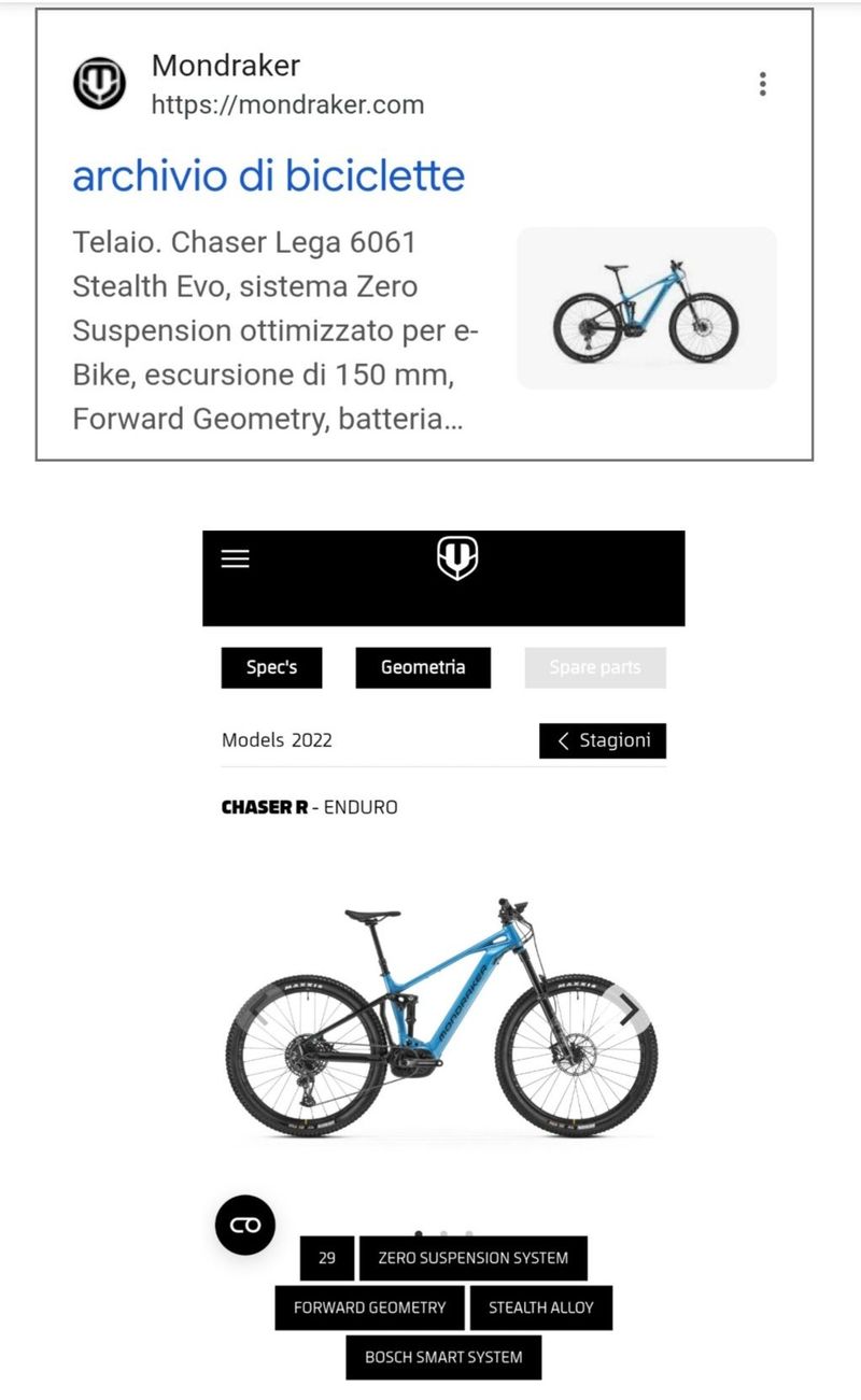 Used Mondraker CHASER R 2022 2022 Mountainbike, Blue, 29 — image 7 of 7