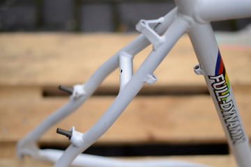 Full Dynamix Hardtail Aluminium Mountainbike MTB Frame Frameset 2000 Mountainbike usato, Bianco — immagine 9 di 31