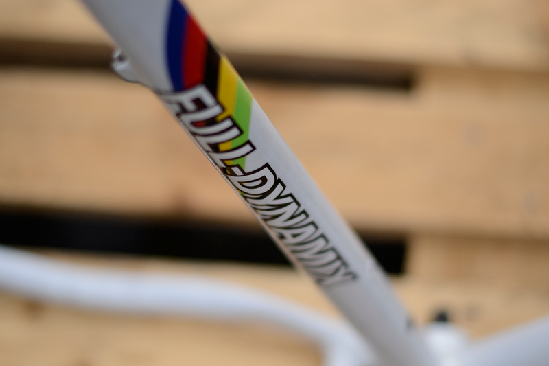 Full Dynamix Hardtail Aluminium Mountainbike MTB Frame Frameset 2000 Mountainbike usato, Bianco — immagine 8 di 31