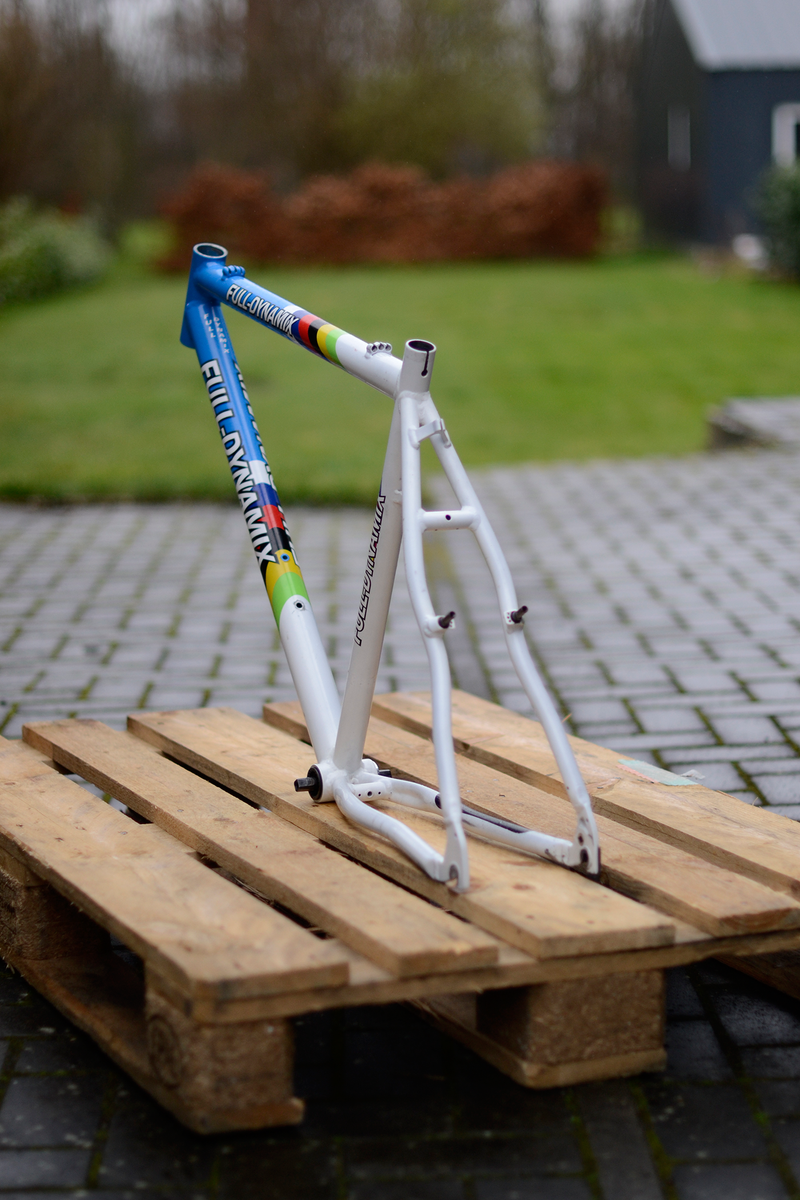 Full Dynamix Hardtail Aluminium Mountainbike MTB Frame Frameset 2000 Mountainbike usato, Bianco — immagine 4 di 31