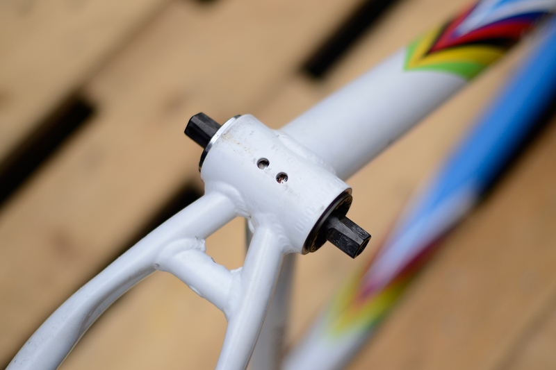 Full Dynamix Hardtail Aluminium Mountainbike MTB Frame Frameset 2000 Mountainbike usato, Bianco — immagine 24 di 31