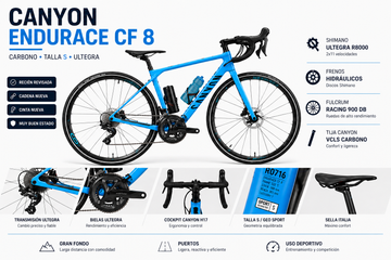 Gebrauchtes Canyon Endurace CF 8 Shimano Ultegra 2022 Road & Gravel
