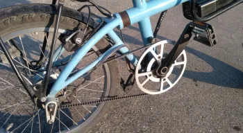 Gebrauchtes Bernds E-Bike Faltrad Kompaktrad Shimano Riemen 2018 Urban, Blau — Bild 5 von 8