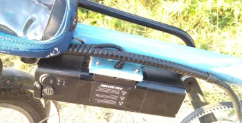Gebrauchtes Bernds E-Bike Faltrad Kompaktrad Shimano Riemen 2018 Urban, Blau — Bild 7 von 8