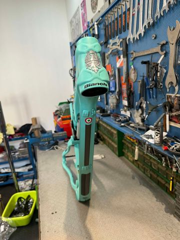Used Bianchi Methanol 29 FS 9.3 Frameset 2018 Mountainbike, Blue — image 14 of 19