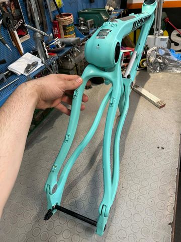 Used Bianchi Methanol 29 FS 9.3 Frameset 2018 Mountainbike, Blue — image 7 of 19