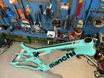 Used Bianchi Methanol 29 FS 9.3 Frameset 2018 Mountainbike, Blue — image 16 of 19