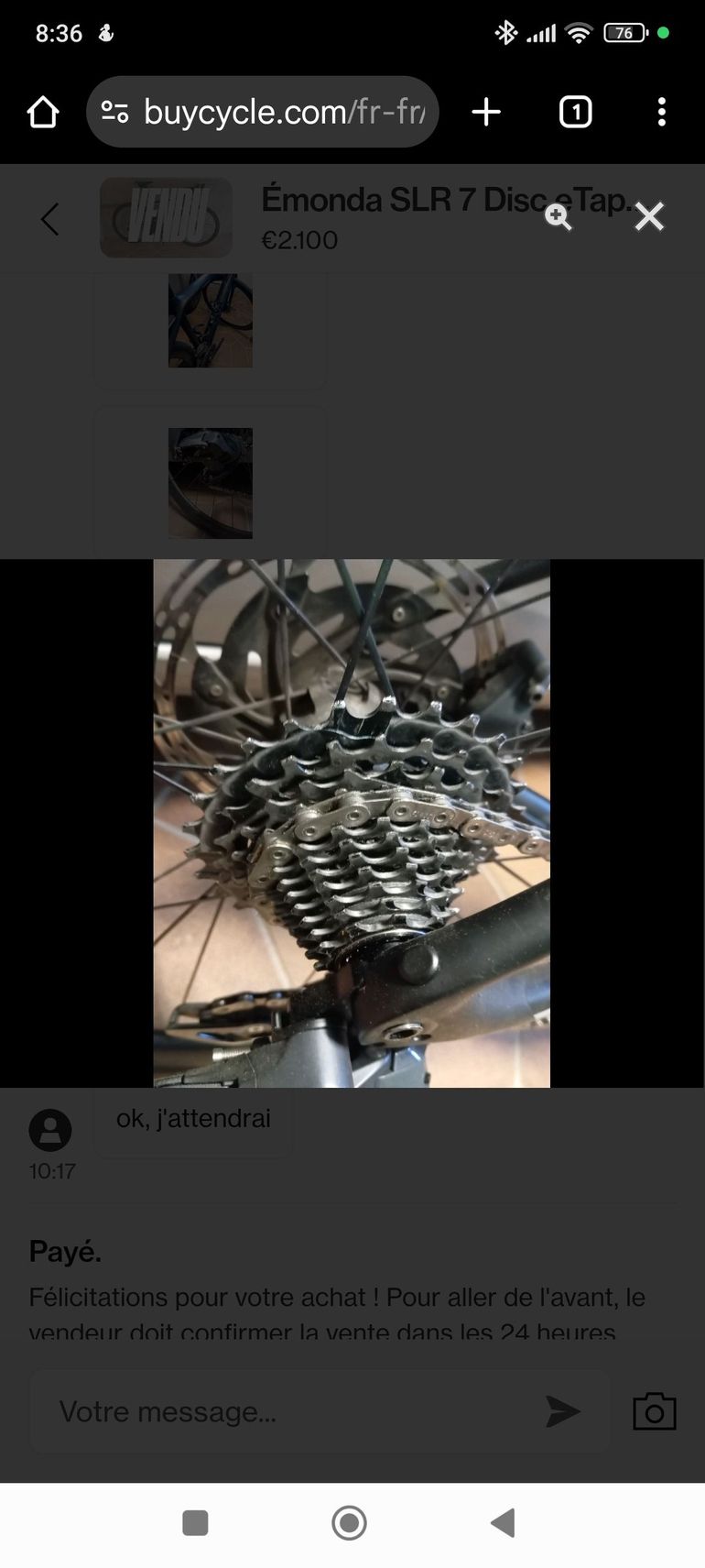 Used Trek Emonda SRAM Force eTap AXS 2020 Road & Gravel, Black — image 8 of 10