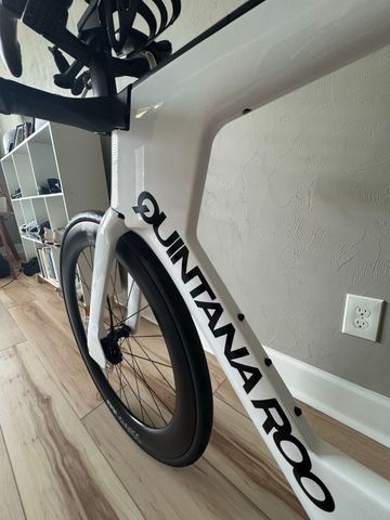 Used Quintana Roo V-PRi SRAM Force E1 2025 Road & Gravel, White — image 11 of 15