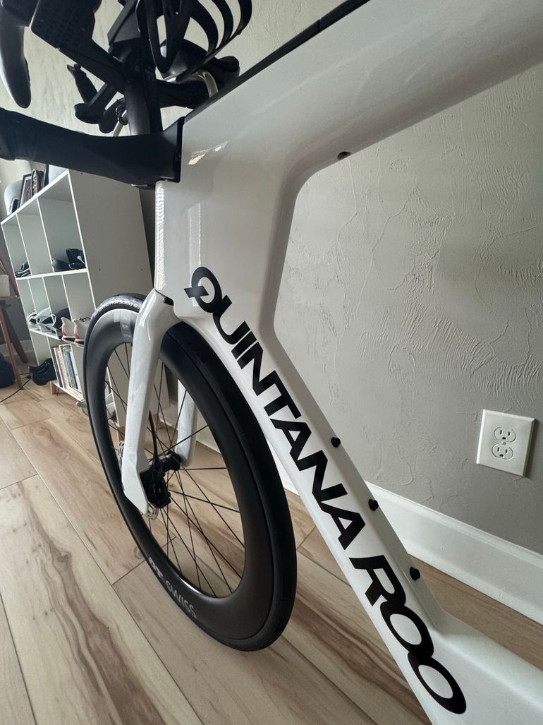 Used Quintana Roo V-PRi SRAM Force E1 2025 Road & Gravel, White — image 11 of 15