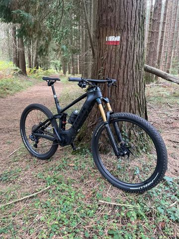 Used Trek Powerfly SRAM XX1 Eagle AXS 2019 Mountainbike, Black — image 1 of 4