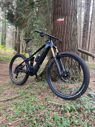 Used Trek Powerfly SRAM XX1 Eagle AXS 2019 Mountainbike, Black — image 2 of 4
