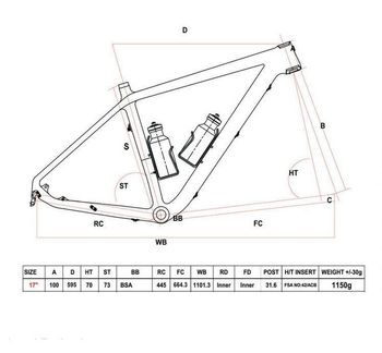 Used Carbonal Gaea 2014 Mountainbike, Schwarz — image 2 of 32