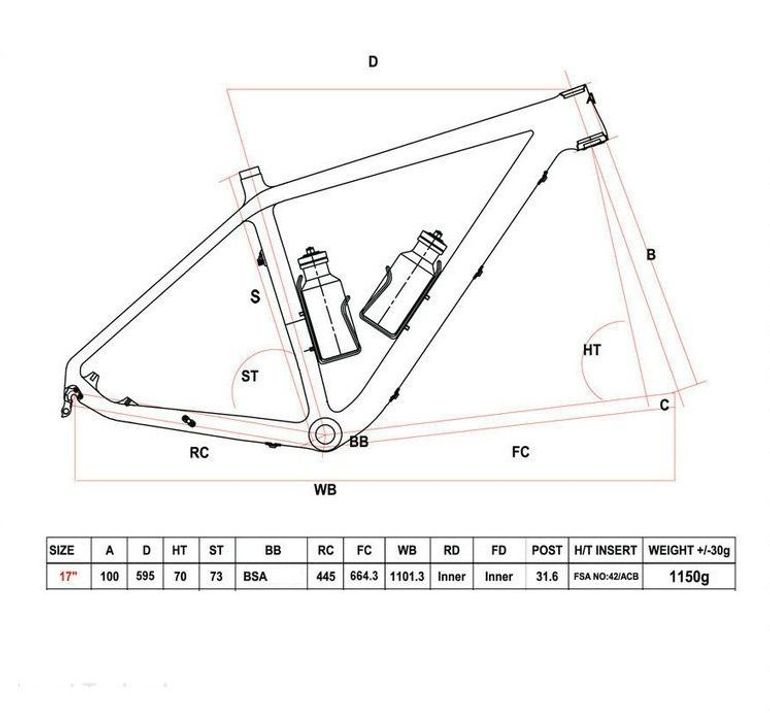 Used Carbonal Gaea 2014 Mountainbike, Schwarz — image 2 of 32