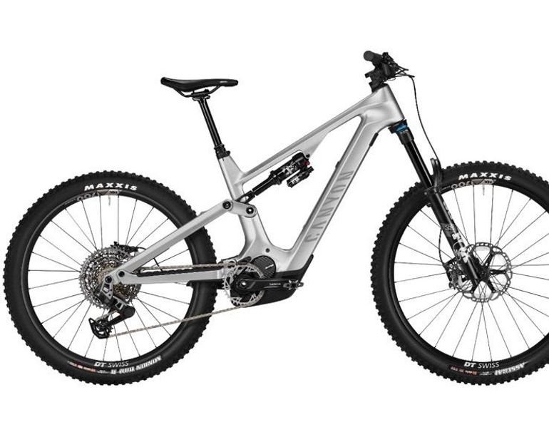Used Canyon Canyon Spectral:ON CF 9 EMTB Nur 600 Km, SRAM Eagle AXS 2023 Mountainbike, Light Gray — image 4 of 9