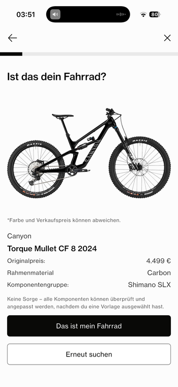 Used Canyon Torque Mullet CF 8 2024 2024 Mountainbike, Nero — image 3 of 3