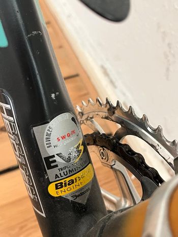 Used Bianchi Bianchi Custom Campagnolo Record 2003 Road & Gravel, Black — image 9 of 14