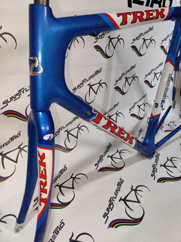 Used Trek 5500 oclv carbon United states postal service Lance Armstrong Trek 5500 oclv carbon United states postal service Lance Armstrong Custom Frameset 1998 Road & Gravel, Blue — image 13 of 25