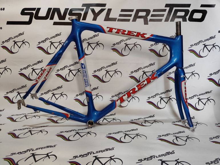 Used Trek 5500 oclv carbon United states postal service Lance Armstrong Trek 5500 oclv carbon United states postal service Lance Armstrong Custom Frameset 1998 Road & Gravel, Blue — image 1 of 25