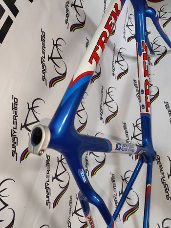 Used Trek 5500 oclv carbon United states postal service Lance Armstrong Trek 5500 oclv carbon United states postal service Lance Armstrong Custom Frameset 1998 Road & Gravel, Blue — image 7 of 25