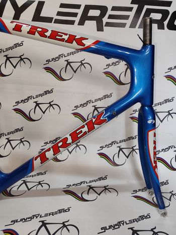 Used Trek 5500 oclv carbon United states postal service Lance Armstrong Trek 5500 oclv carbon United states postal service Lance Armstrong Custom Frameset 1998 Road & Gravel, Blue — image 2 of 25