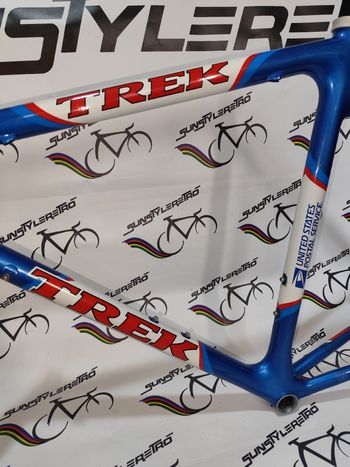 Used Trek 5500 oclv carbon United states postal service Lance Armstrong Trek 5500 oclv carbon United states postal service Lance Armstrong Custom Frameset 1998 Road & Gravel, Blue — image 12 of 25